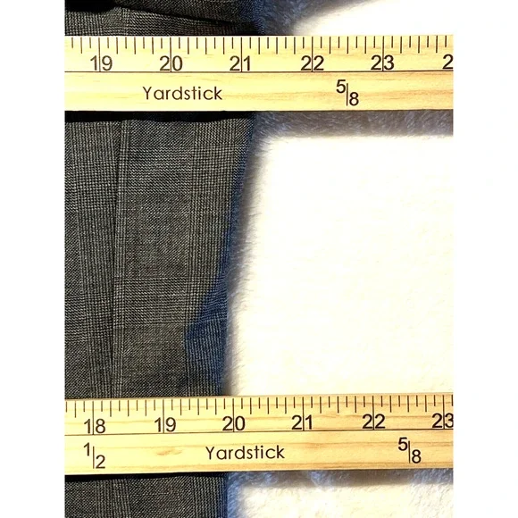 NWOT Joseph Abboud 42L Gray Muted Cobalt Blue Plaid Blazer Sport Coat Jacket - Picture 12 of 15